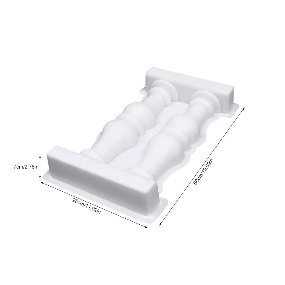 Florero romano valla de columna molde de plástico doble jarrón cerca artística DIY artesanía hogar jardín decoración moldes de hormigón