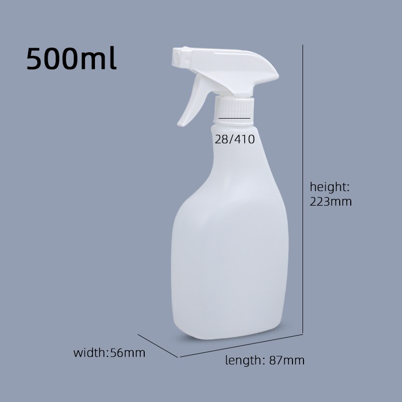 1PCS Plastic Spray Bottle with Adjustable Nozzle Food Grade Reusable Containers for Cleaning Hairdressing Watering Plants