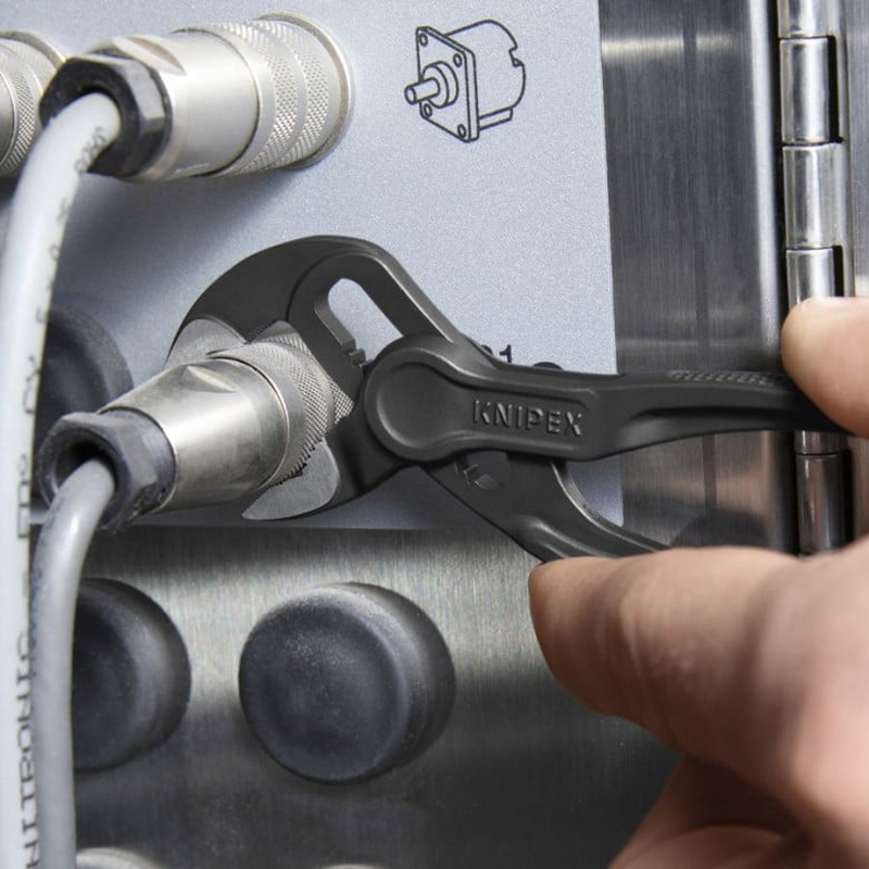 KNIPEX 87 00 100 Cobra XS Water Pump Pliers 4 Inches Polished Plier 11 Adjustment Positions Plier Tool For Consctruction