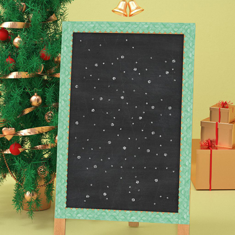 20M Gradient Bulletin Board Border Sticker Wavy Edge Scallops Straight Border Rim Classroom Home School Decor Party Supplies