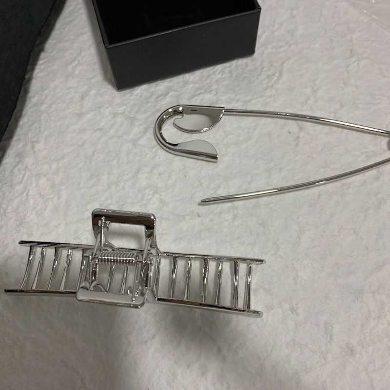 AMORCOME nowy projekt bezpieczeństwo duża metalowa szpilka spinki do włosów Barrettes dla kobiet dziewczynki akcesoria do włosów spinki do włosów spinki do włosów nakrycia głowy: Default Title