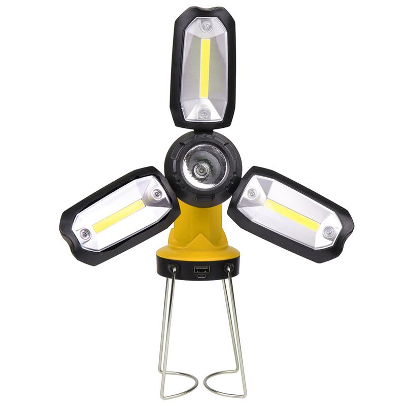 Konesky recargable a prueba de agua Led proyector portátil COB luz de trabajo Led reflector de Camping al aire libre lámpara linterna reflector: 4,5 W