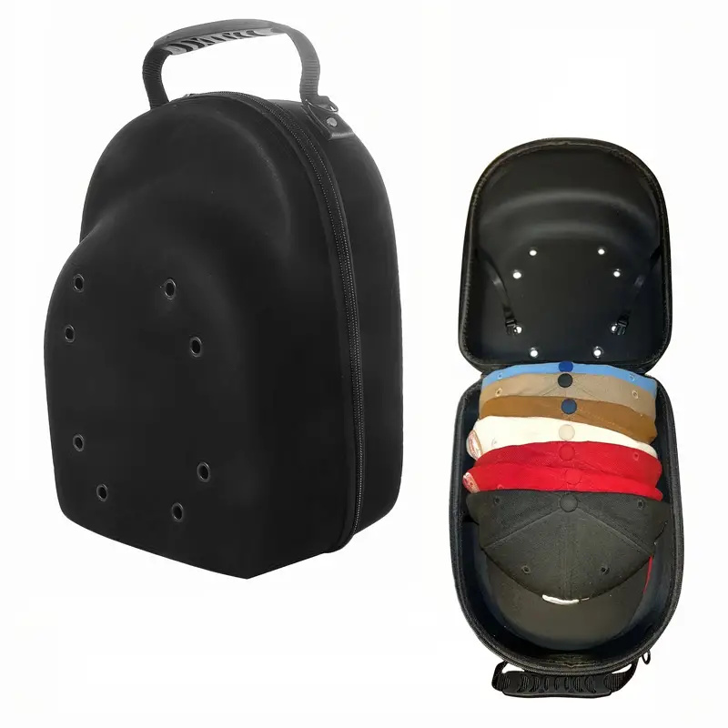 Hat Travel Bag Baseball Cap Case Sport Storage Box Display EVA Carrying Bags Solid Color Unisex Baseball