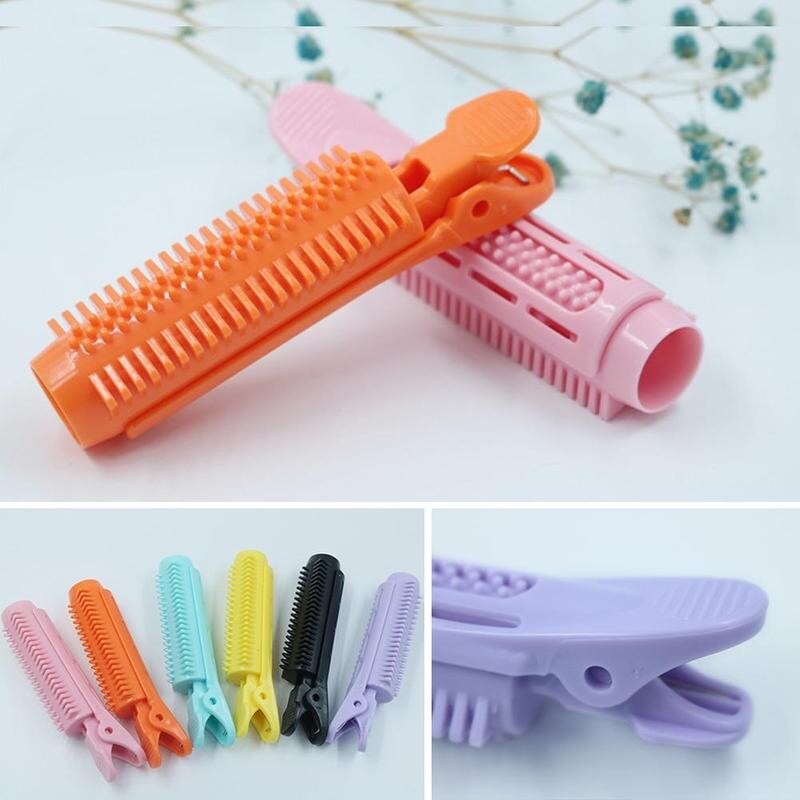 2 uds. De rizador de pelo de plástico, rodillos de cuidado del cabello, raíces naturales mullidas, pinza para el pelo, giro para dormir, Herramienta de Peinado DIY