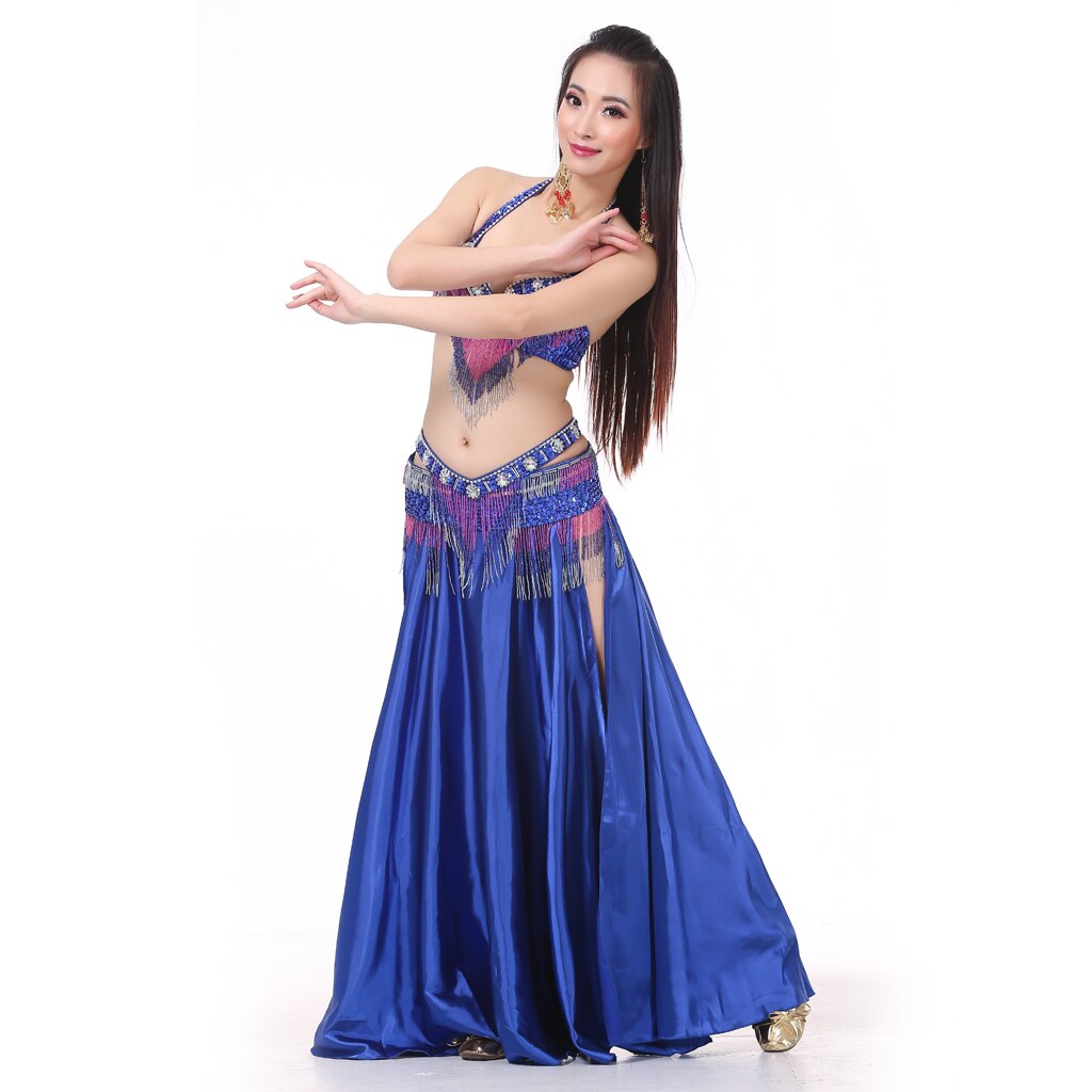 Robe de danse du ventre pour femmes, longue jupe Maxi