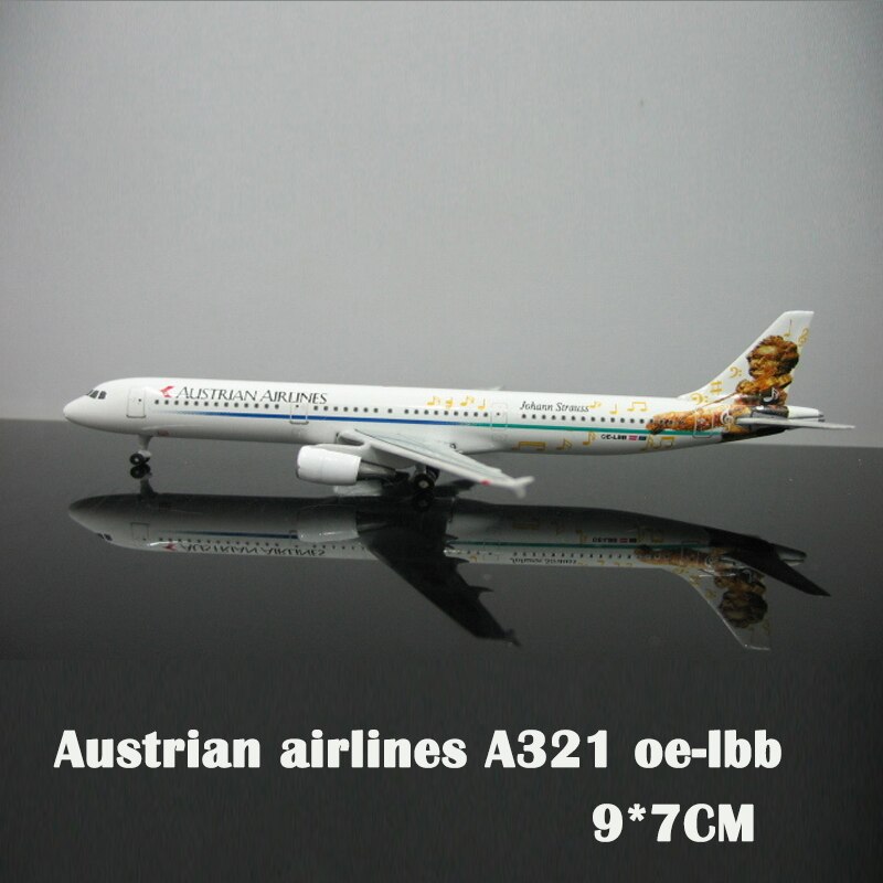 Air Canada 1:500 C-gaaq 727 Modello di Imballaggio Della Bolla Modello di Aereo Argento Diecast Collezione Boy Regalo: Austrian A321-OE-LBB