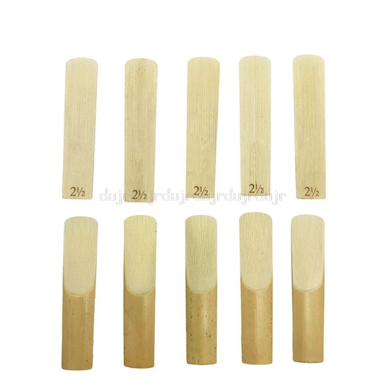 10pcs/set Alto/Soprano/Tenor Saxophone Reeds Strength 2.5 Bb Clarinet Reed N18 19