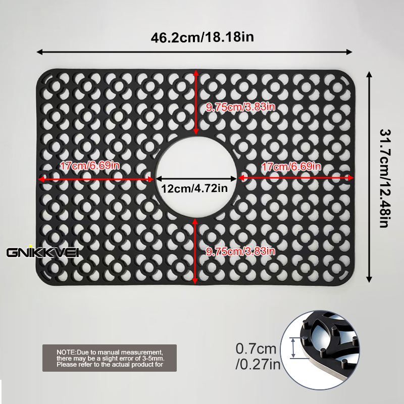 Alfombrilla de silicona para fregadero, protectores de fregadero para la parte inferior del fregadero de cocina, accesorio para fregadero de cocina, alfombrillas para secar platos resistentes al calor, alfombrilla para fregadero: BLANCO
