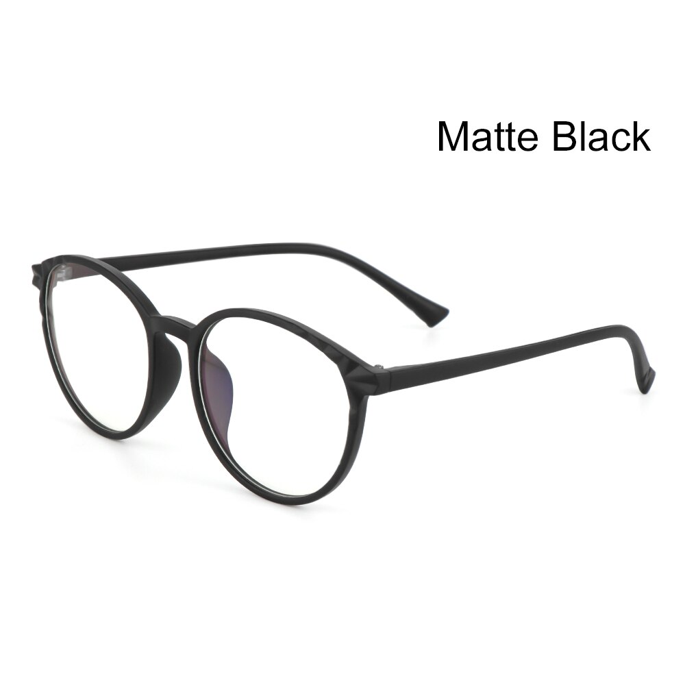 Qutzzmnd Transparent Frame Anti Radiation Oversized Glasses Anti Blue Light Glasses Office Computer Goggles: matte black C