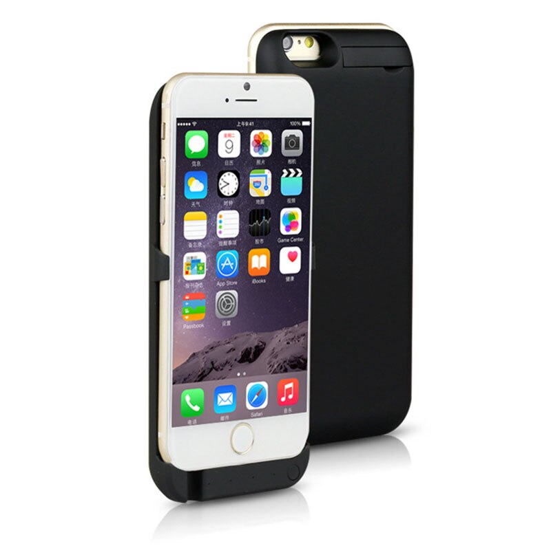 4200 Mah Backup Externe Batterij Oplader Case Voor Iphone 5 S 5 S Se Powerbank Opladen Case Cover Voor Iphone 5 5 S Se Batterij Case: Black