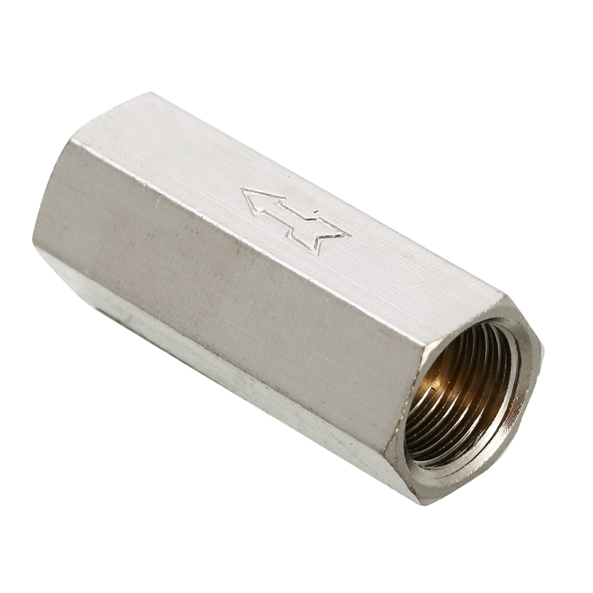 Brass One-way Valve 1/4" Threaded BSPP Female Full Ports Pneumatic Connector One Way Air Gas Check Oil Water Valve
