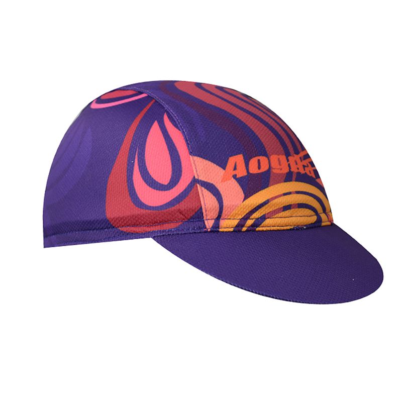 Quick Drying Printed Cycling Cap Bicycle Breathable Sunshade Sweat Absorbent Polyester Under Hat