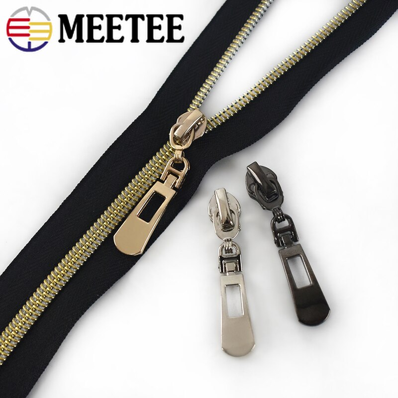 10pcs Zipper Sliders for 3# 5# Nylon Zips Sewing Pocket Bag Zip Head Puller Repair Kit DIY Garment Accessories ZT180