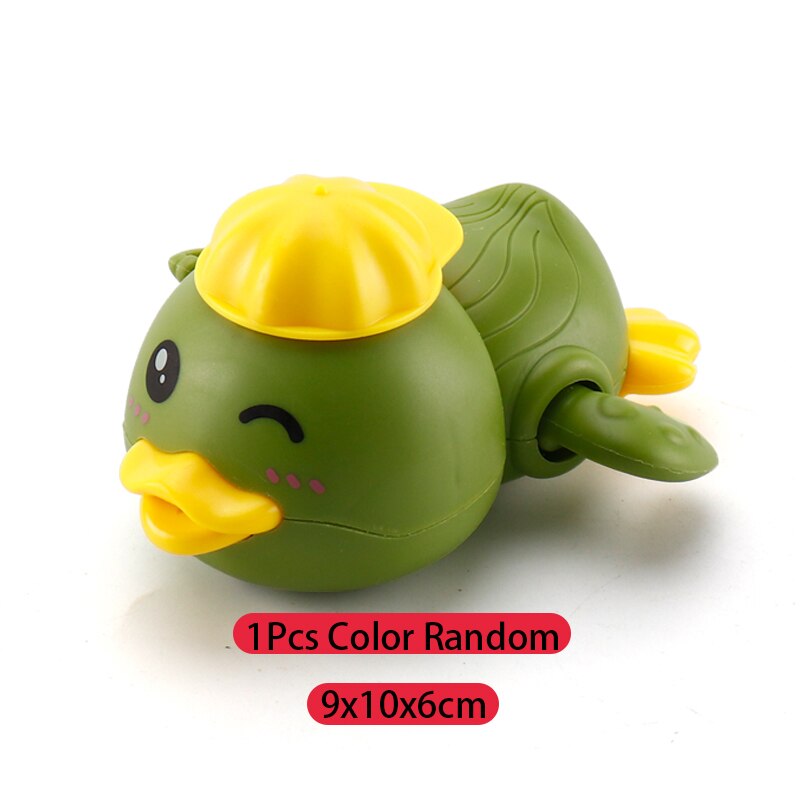 Single Cute Cartoon Animal Little duck Classic Baby Water Toy Infant Swim Wound-up Chain Clockwork Kids Beach Bath Toys: YZ-664