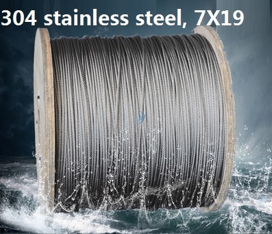 10--22MM 1--4M, 7X19, 304 stainless steel wire rope softer fishing cable clothesline traction rope lifting lashing st