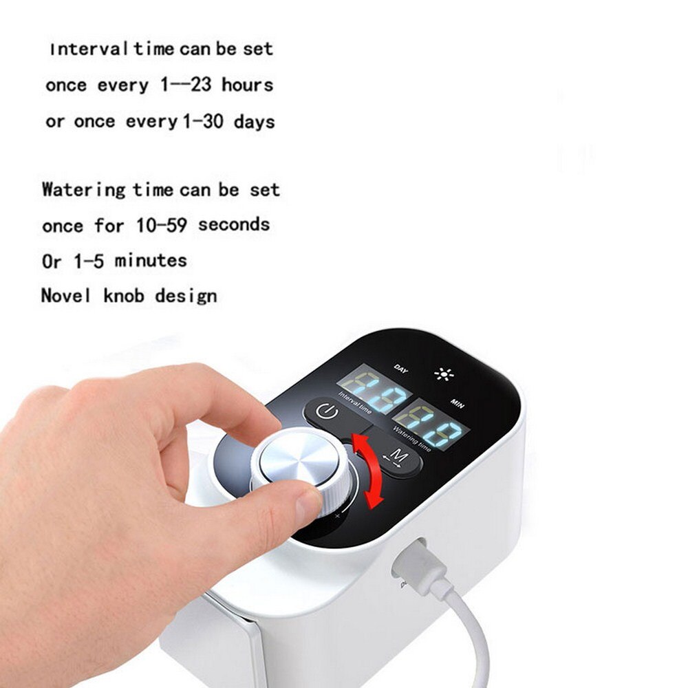 Temporizador de riego rotativo automático, dispositivo de regar, artefacto contador con memoria integrada, herramienta de jardinería