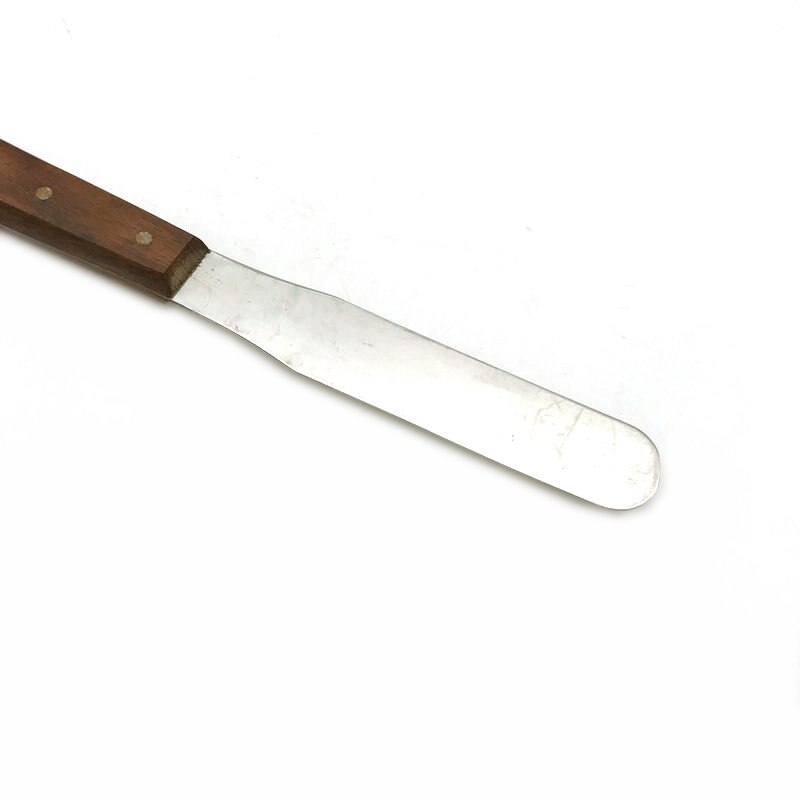 Espátula de yeso para laboratorio Dental, herramienta quirúrgica con mango de madera, alginato y mezcla de Metal