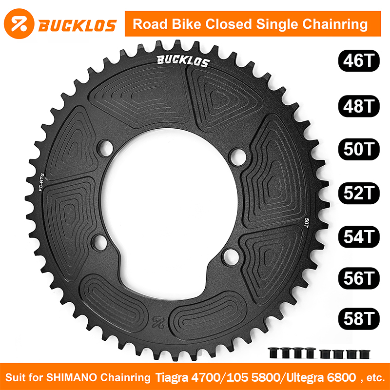 BUCKLOS 110BCD Kettenblatt für Tiagra 4700/105 5800/Ultegra 6800 Rennrad-Kettenblatt Fahrrad 110 BCD Kettenrad für SHIMANO 105