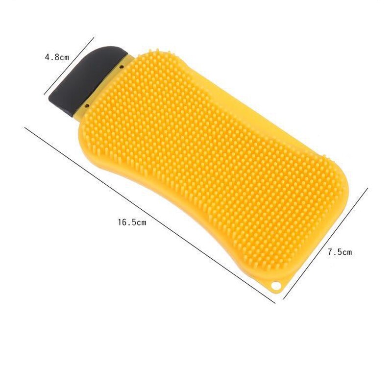Kjøkkenrengjøringe silikonbørste multifunksjons magisk rengjøringe vaskeverktøy panne oppvaskbolle svampeskrape med såpedispenserr
