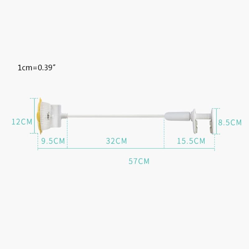 Portable Mini Clip Stroller Fan Flexible Bendable USB Rechargeable Air Cooler