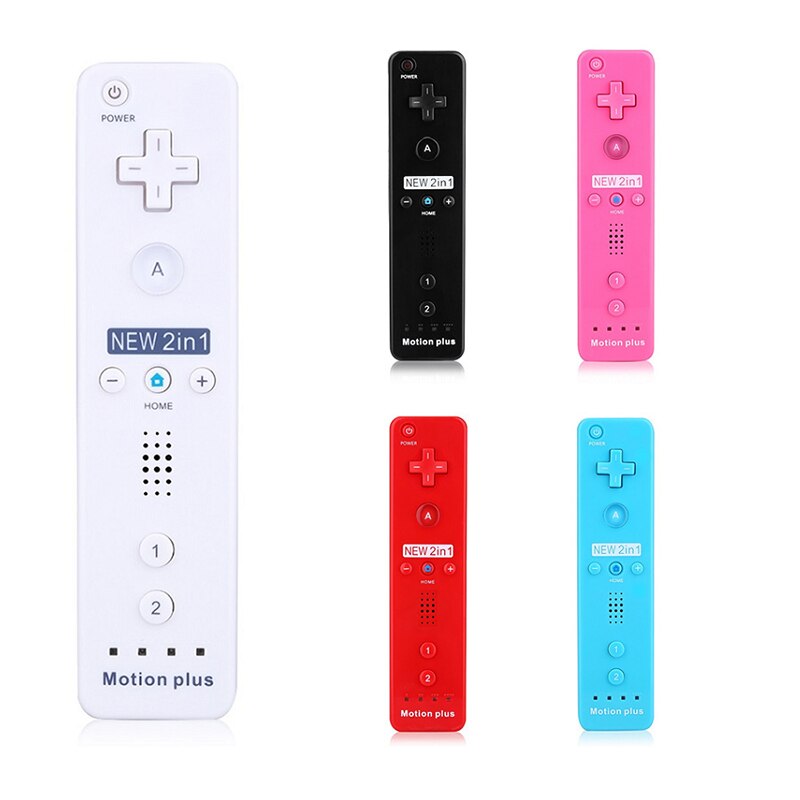 ACEPRIL-mando inalámbrico 2 en 1 para Nintendo Wii, mando a distancia con Bluetooth, sincronización, Nunchuk, Motion Plus incorporado