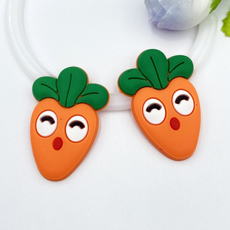 30pcs Mixed PVC lovely fruit flexible glue Flat back DIY Scrapbook Embellishment Phone Craft Decoration C03