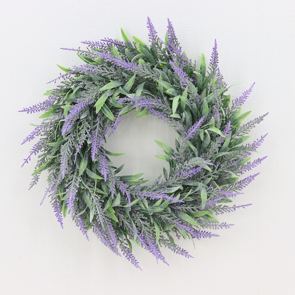 Lights4fun 50cm Voordeur Bloemen Halve Krans Lente en Zomer Gemengde Lights4fun 50cm Voordeur Bloemen Halve Krans Lente en Zomer Gemengde