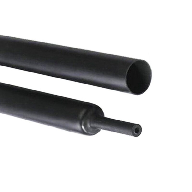 2x tubo termoretráctil negro manguito eléctrico Cable de coche/tubo termoretráctil envoltura de alambre, 20MM,1M y 25MM,1M