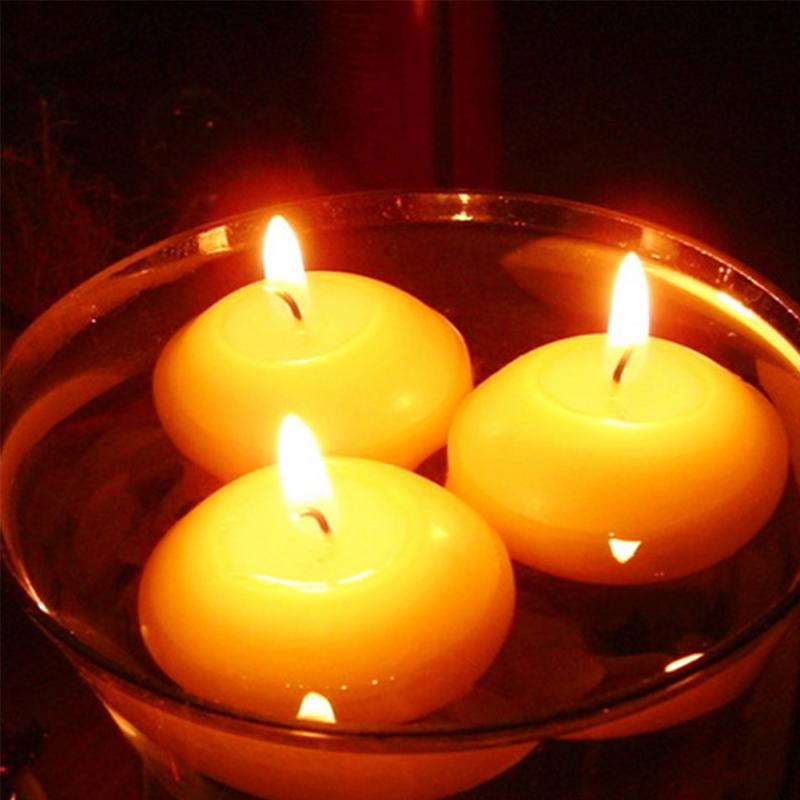 Bougies flottantes pour décoration de maison, événement, fête de mariage, décoration de noël, 10 pièces/lot