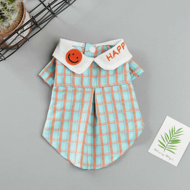 Camisa a cuadros para perro, ropa para cachorros, perros pequeños y medianos, ropa para mascotas, ropa bonita para perros y gatos, trajes de chaleco