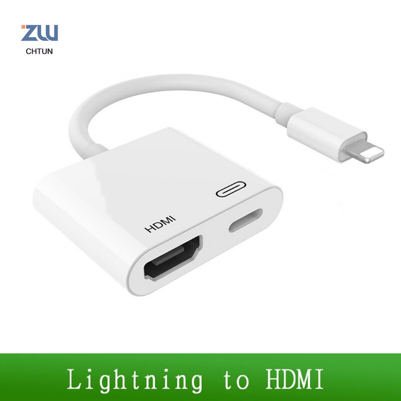 Rayo a HDMI AV Digital de Audio Jack Cable adaptador de Cable de carga para iPhone 11 11Pro Max XS Pro Max XR SE2 iPad