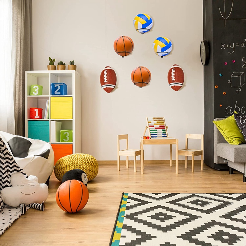 6 Pack Zauberstab Montieren Ball Anzeige Ball Lagerung Ball Gestell Ball Halfter Für Basketball FußBall Volleyball FußBall