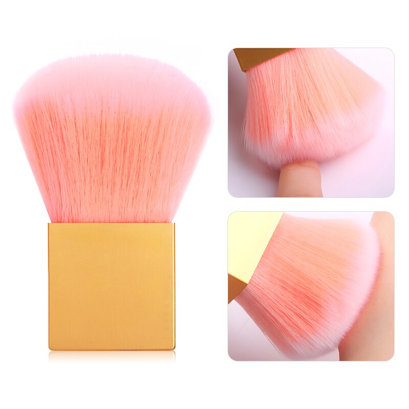 Sonew Nagelstaub-Bürste Set – 5 Arten Weiche Pinsel Für Acryl, UV-Gel & Make-up, Ca. 20 Cm, In 5 Farben