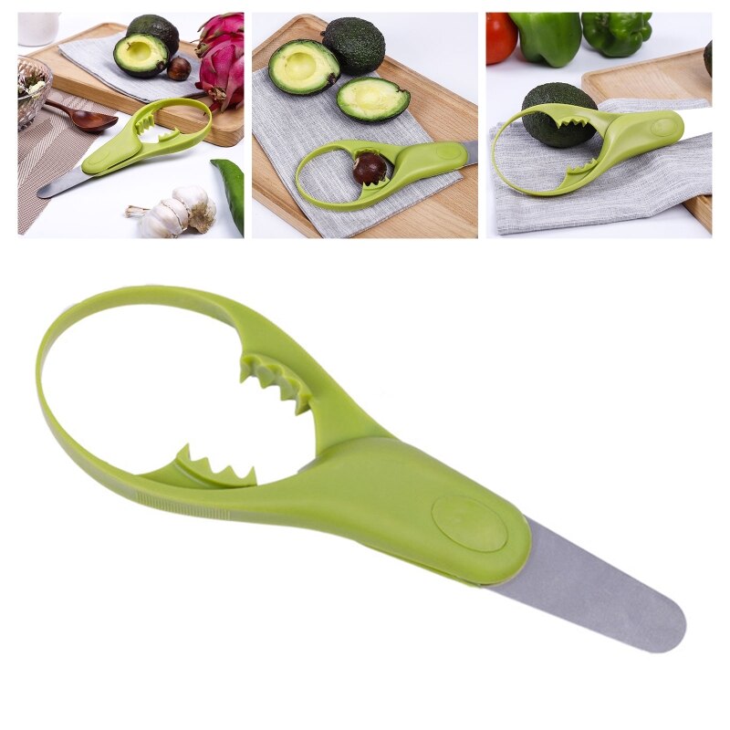 Avocado Slicer,Avocado Tool 3in1 Avocado Slicer Stainless Steel Safety Blade