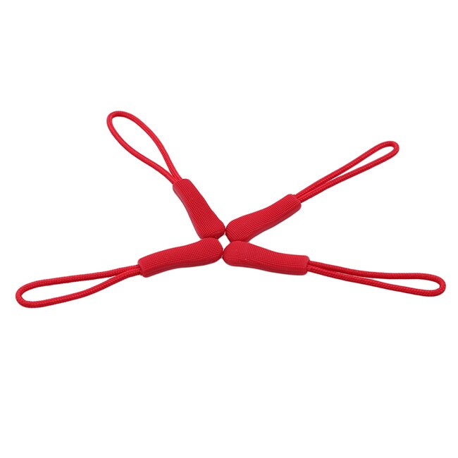 Fermeture éclair tire cordon corde extrémités serrure Zip Clip boucle noir pour sac à dos/vêtements accessoires: red
