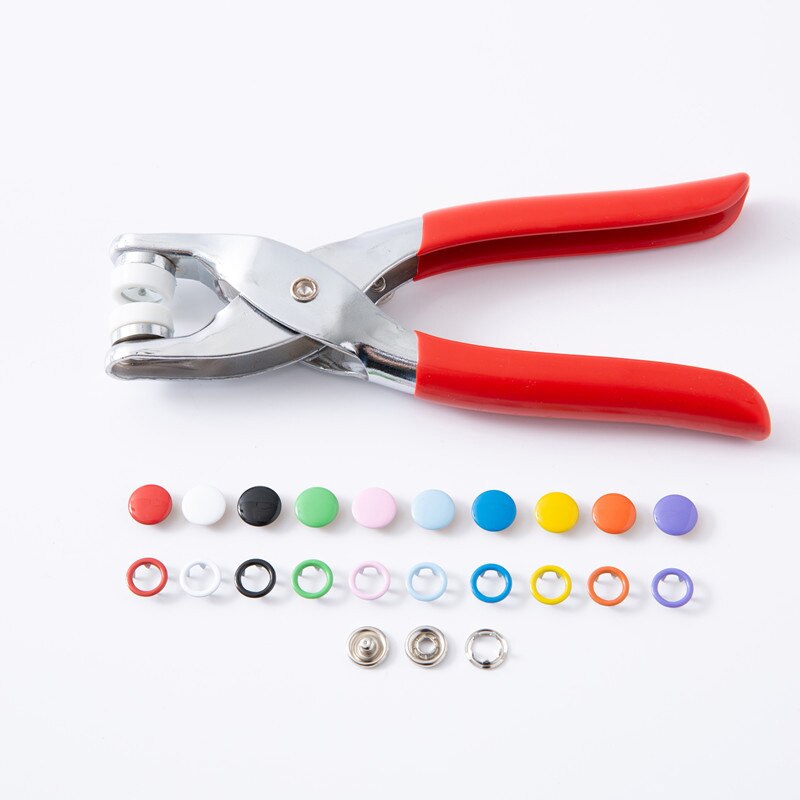 100 stuks mini knoop gesp diy poppenkleding metalen gesp drukknoop kleding naaiknoop babyknoop / drukknopen klauwgereedschap