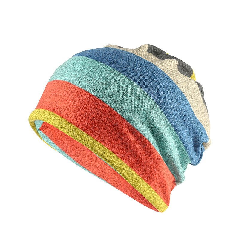 Autumn Winter Hat Beanie Stocking Hat Scarf Mask Male Hats For Women Men Knitted Cap Mens Skullies Beanies Flannel Warm Bonnet: blue yellow