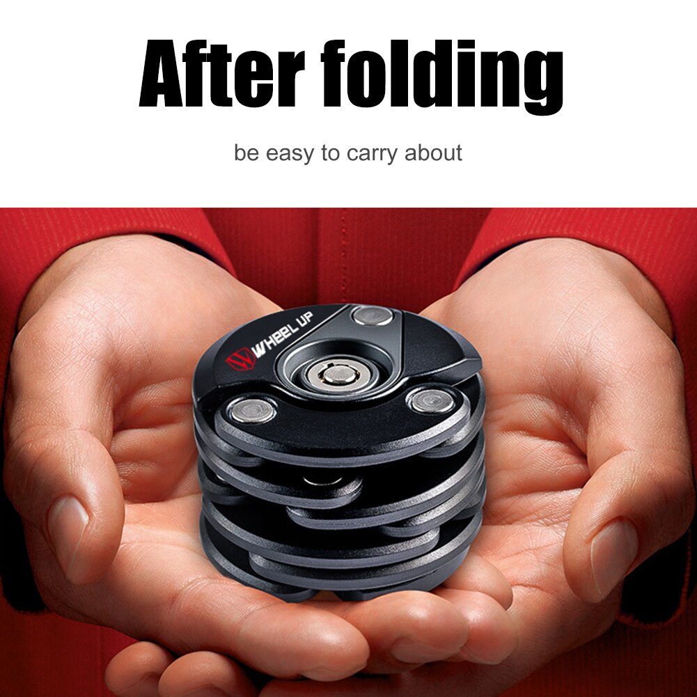 Antivol Vélo Pliable à Chaîne - Longueur 78 Cm - Clé - Résistant Aux Intempéries - West Biking