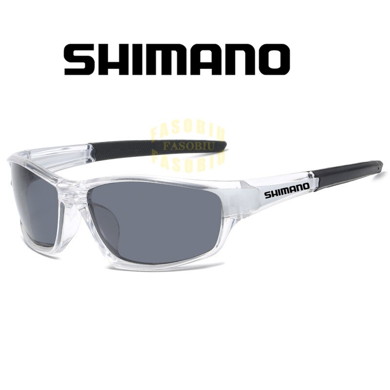 Shimano-gafas de sol polarizadas de una pieza para hombre, lentes de sol clásicas para pesca, gafas de sol para conducir, gafas de sol para ciclismo, gafas de viaje Vintage: 01