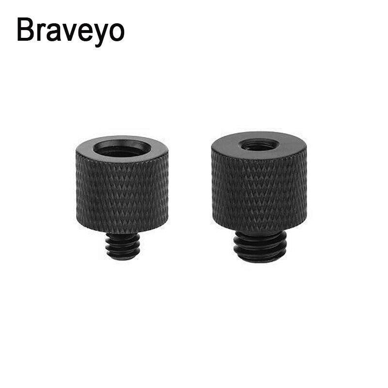 Konverteringsskrue 1/4 to 3/8 tommers gjenger skruemonteringsadapter aluminium kulehode stativ plate skrue for dslr kamera monopod