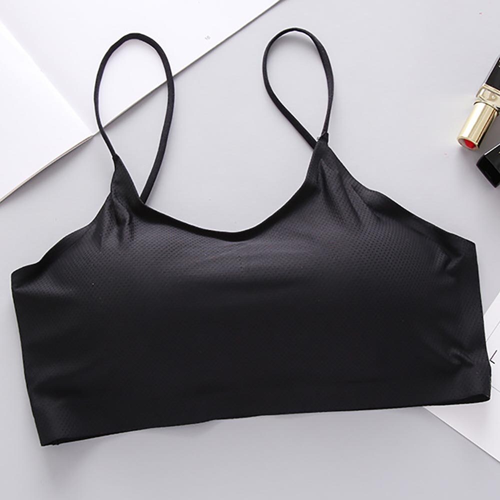 Women Sexy Bra Top Breathable Chest Pad Wearing Sports Underwear Bras Brassiere Femme Crop Top