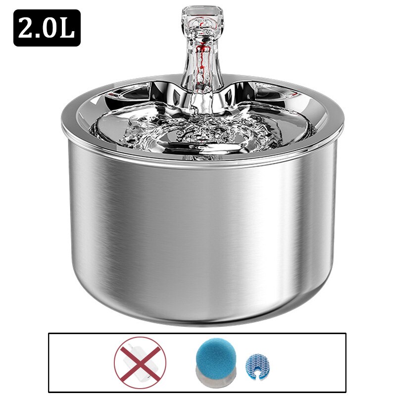 Fuente de agua con filtro automático para gato, dispensador inteligente de agua con Sensor de movimiento, silencioso, con grifo, bebedero: A-Cat Water Fountain