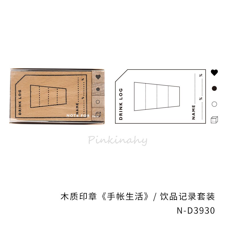 Retro Stamps Month/Week Plan Calendar decoration stamp wooden rubber stamps scrapbooking stationery DIY craft standard Stamp: 9