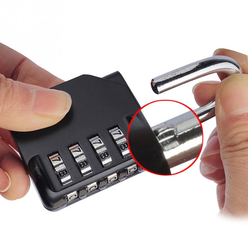 2Pcs Combination Lock 4 Digit Anti Rust Padlock Set Weatherproof Padlock Gate Gym Outdoor Storage Lock