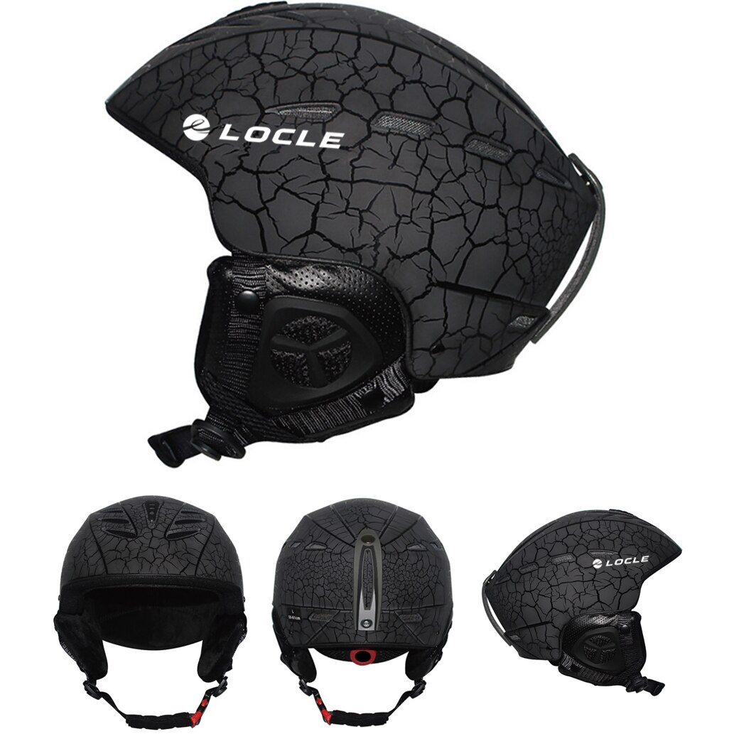 Locle top skidhjälm ce-certifiering abs+eps skidhjälm snöskridskoåkning snowboard skateboardhjälm 55-61cm