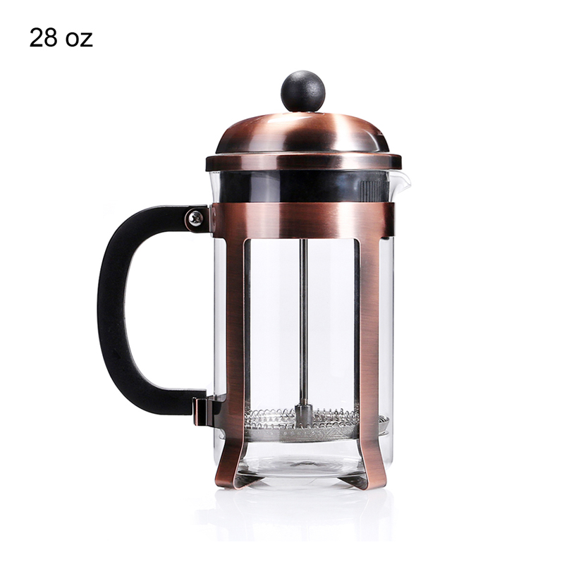 Koffiezetapparaat 800 ml Franse Koffie Thee Pot Met Rvs Filter En Plastic Handvat Grind Machine