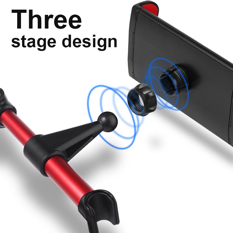 Bil tablet holder stander til ipad 2/3/4 air pro 4-11 ' telefon universal stander beslag bagsæde bil montering mount 360 rotation