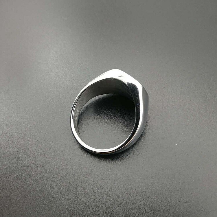 Zilveren Roestvrij Staal Allah Ring Van Statement Sieraden Ringen Voor Midden-oosten Arabische Moslim Allah Ring Mannen