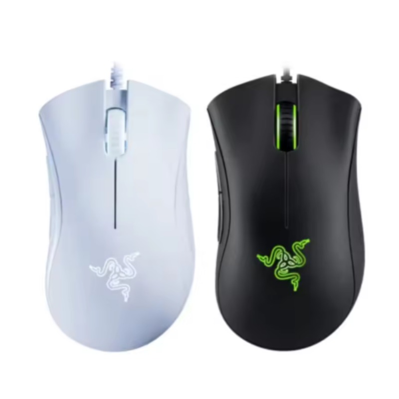 Razer DeathAdder Essentiële Bedrade Gaming Muis Muizen 6400 DPI Optische Sensor 5 Onafhankelijk Knoppen Voor Laptop PC Gamer