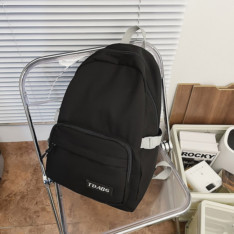 Middle School Bags for Girls Teenagers University Student High School Backpack Women Bookbag Casual College Style: Black